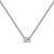 4.0 Carat Elegant Radiant Cut Necklace