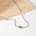 2.0 Carat Sparkling Tennis Heart Cut Necklace