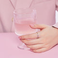 Sparkling Colorful Round Cut Tennis Ring