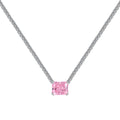 4.0 Carat Elegant Radiant Cut Necklace
