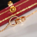 LOVE NECKLACE PINK GOLD AND SILVER