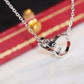 Love Necklace Pink Gold And Silver