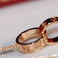 LOVE NECKLACE PINK GOLD AND SILVER