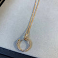 JUSTE NECKLACE PINK GOLD DIAMONDS