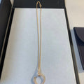 JUSTE NECKLACE PINK GOLD DIAMONDS