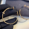 JUSTE EARRINGS GOLD DIAMONDS 1.8MM