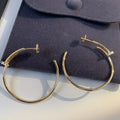 JUSTE EARRINGS GOLD DIAMONDS 1.8MM