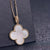 Clover Pink Gold Necklace