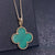 Clover Pink Gold Necklace