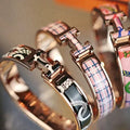 H TARTAN BRACELET 12MM