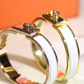 H RING LOCK BRACELET 12MM WHITE