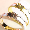 H RING LOCK BRACELET 12MM WHITE