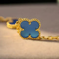 CLOVER AGATE GOLD BRACELET 5 MOTIFS