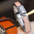 H LOCK PINK GOLD BRACELET 12MM