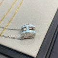 POP H LIGHT BLUE NECKLACE