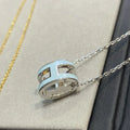 POP H LIGHT BLUE NECKLACE