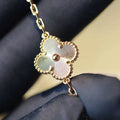 CLOVER 20 MOTIFS DIAMOND GOLD NECKLACE