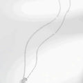 PANTHERE PENDANT SILVER DIAMOND NECKLACE