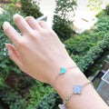 BUTTERFLY TURQUOISE SILVER BRACELET
