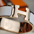 H BRACELET 20MM WHITE PINK GOLD