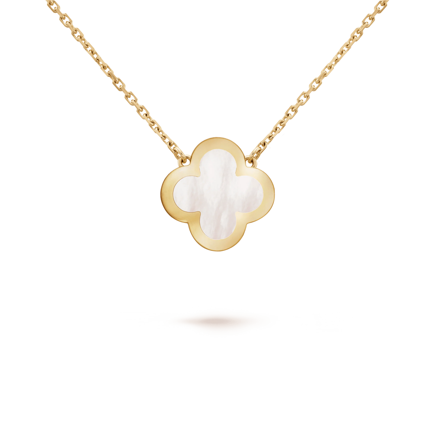 PURE CLOVER PINK GOLD MOP NECKLACE
