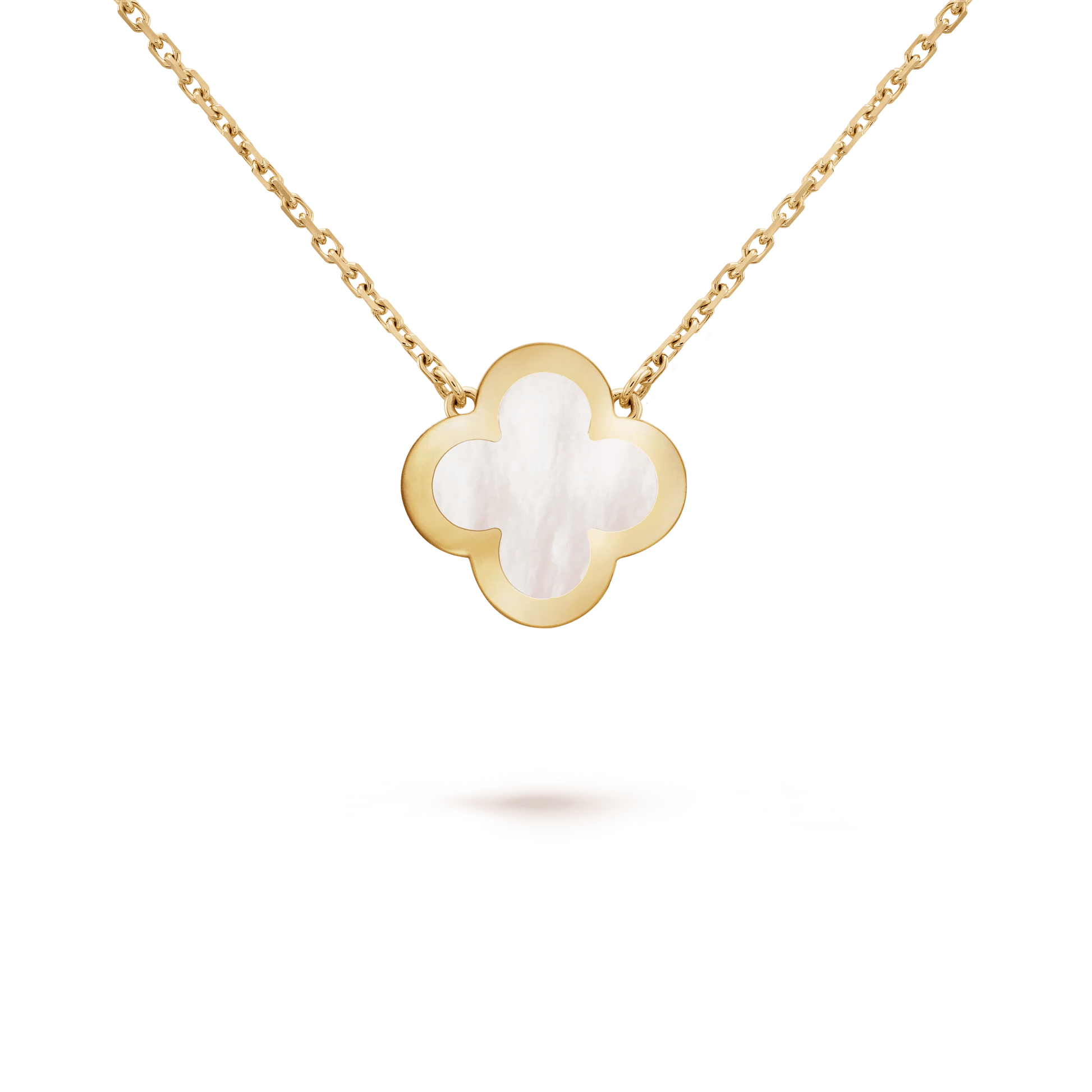 PURE CLOVER PINK GOLD MOP NECKLACE