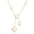 Clover Pink Mop Necklace 6 Motifs