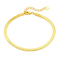 Flat Snake Bone Chain Blade Necklace