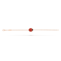 LUCKY SPRING CLOSED WINGS BUG PINK GOLD BRACELET