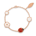 LUCKY SPRING PINK GOLD BRACELET 5 MOTIFS