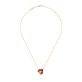 LUCKY SPRING OPEN WINGS BUG PINK GOLD PENDANT