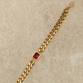 RUBY CUBAN BRACELLET