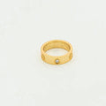 Love Ring 5.5mm 3 Diamonds Gold