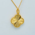VINTAGE CLOVER PENDANT NECKLACE GOLD