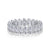 Ornate Oval Cut Tennis Ring