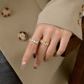 Delicate Multi Cut Ring