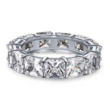 Elegant Princess Cut Tennis Ring