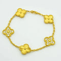 Clover Bracelet 5 Motifs Gold Diamond