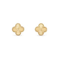 Clover Stud Diamond Earrings