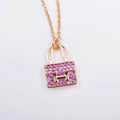 Constance Pedant Purple Diamond Necklace