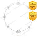 Frivole Silver 9 Flowers Necklace