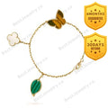 Heart Butterfly Clover Bracelet 4 Motifs