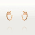Juste Earrings 12.75mm Pink Gold Diamond