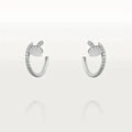 Juste Earrings 12.75mm Silver Diamond