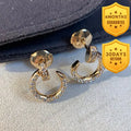 Juste Earrings Gold Diamonds