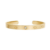 Love Bracelet 6.1mm Open Cuff 1 Diamond