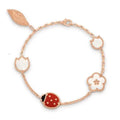 Lucky Spring Pink Gold Bracelet 5 Motifs