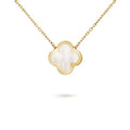 Pure Clover Pink Gold Mop Necklace