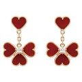 Sweet Clover Carnelian Earrings
