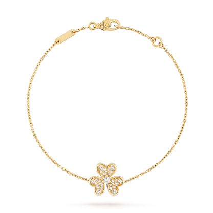 Frivole Gold Flower Diamond Bracelet